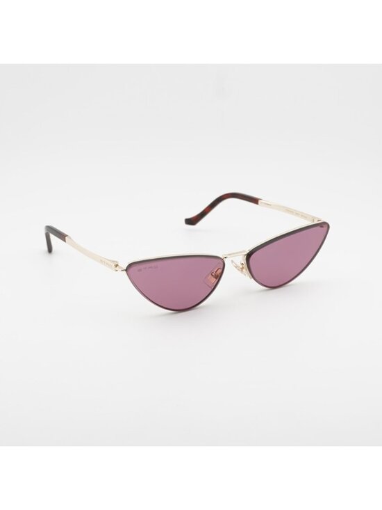 ETRO 0035/S 0000 W9 Sunglasses Gold Cat Eye Frame, Red Lenses